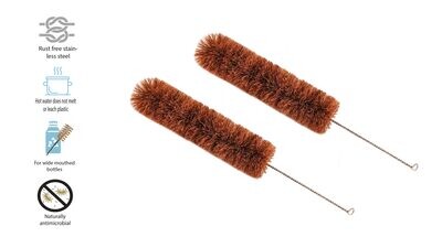 BOTTLE CLEANING BRUSH
(Made with Coconut Coir & Wood) (Plastic-Free) (Eco-Friendly)