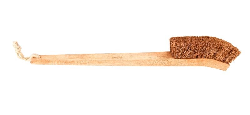 TOILET WASHING BRUSH
(Made with Coconut Coir &amp; Wood) (Plastic-Free) (Eco-Friendly)