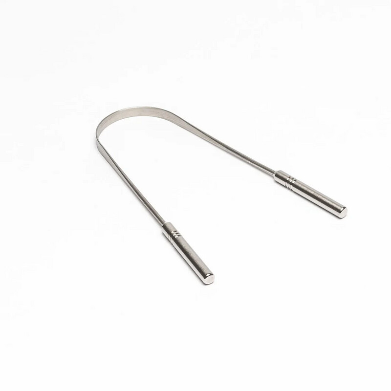 ​SWADESHI MANDIR&#39;S  STAINLESS STEEL TONGUE CLEANER WITH PREMIUM HANDLE
(Plastic-Free) (Eco-Friendly)