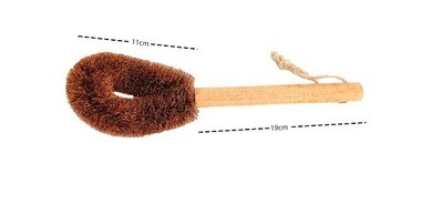 POT PAN WASHING BRUSH
(Made with Coconut Coir &amp; Wood) (Plastic-Free) (Eco-Friendly)