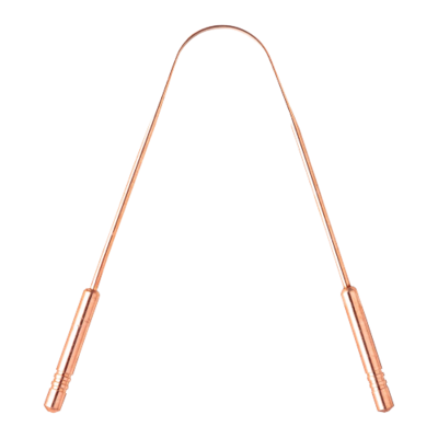 ​SWADESHI MANDIR'S  COPPER TONGUE CLEANER WITH PREMIUM HANDLE 
(Made with 100% Copper) (Plastic-Free)
(Eco-Friendly)