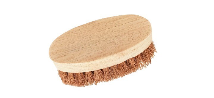 OVAL TOUGH SCRUBBING BRUSH 
(Made with Coconut Coir &amp; Wood) (Plastic-Free) (Eco-Friendly)