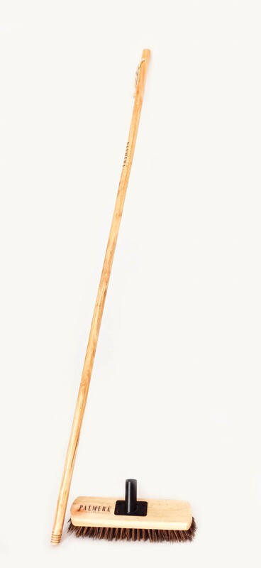BRUSH FOR SCRUBBING FLOOR/BATHROOM - WITH HANDLE
(Made with Coconut Coir &amp; Wood) (Plastic-Free) (Eco-Friendly)
