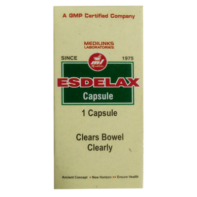 Esdelax Capsule: Natural, Non-Habitual Relief for Constipation & Incomplete Bowel Evacuation