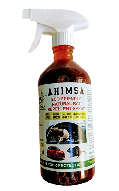 AHIMSA INTELLIGENT PEST SOLUTION ECO FRIENDLY NATURAL CAR RAT REPELLENT SPRAY - 250ml