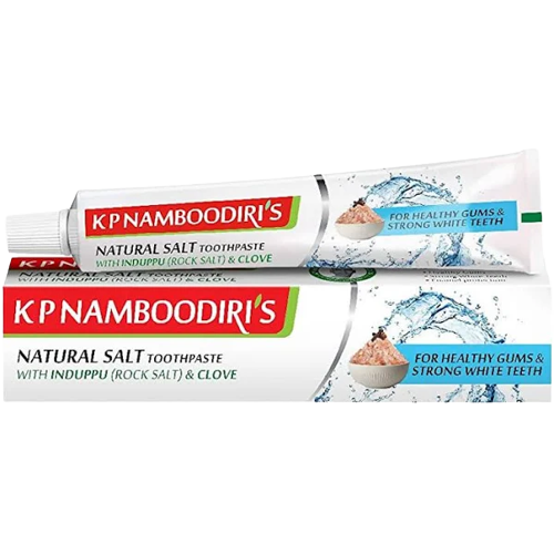 K.P. NAMBOODIRI&#39;S NATURAL SALT TOOTHPASTE With Induppu (Rock Salt) &amp; Clove
