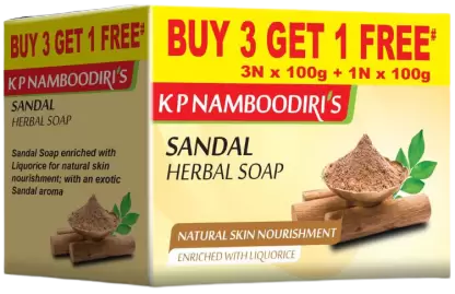 K.P. NAMBOODIRIS  (From Kerala) - 97 years old company! SANDAL HERBAL WASH BAR