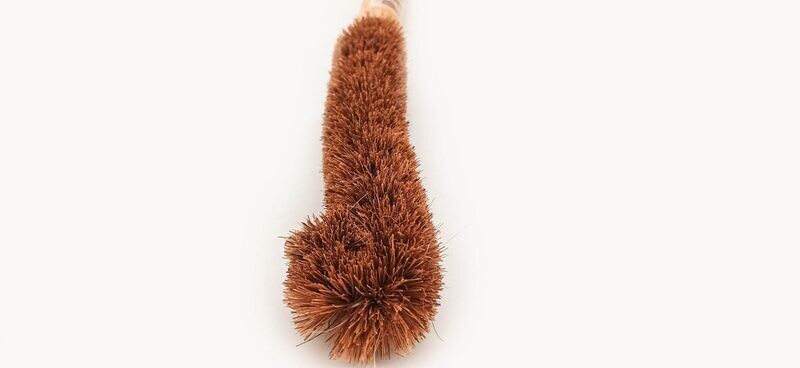 PREMIUM BOTTLE CLEANING  BRUSH
(Made with Coconut Coir &amp; Wood) (Plastic-Free) (Eco-Friendly)
