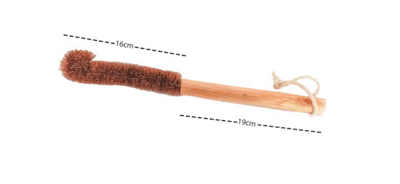 PREMIUM BOTTLE CLEANING  BRUSH
(Made with Coconut Coir & Wood) (Plastic-Free) (Eco-Friendly)