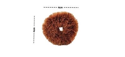 DRY COCONUT HUSK (Coir) DONUT VESSEL SCRUBBER (Stitched) (Plastic-Free) (Eco-Friendly)