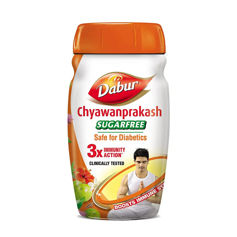 DABUR CHYAWANPRAKASH - SUGARFREE (Safe For Diabetics) - 3 x IMMUNITY ACTION Clinically Tested - 500 g