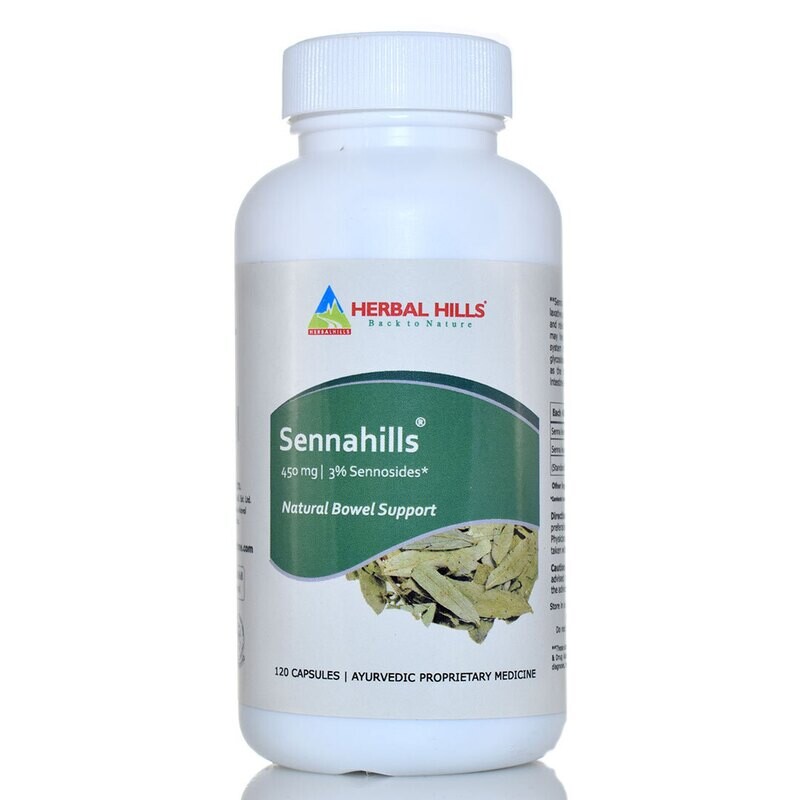 HERBAL HILLS SENNA WILD CAPSULES - 120 CAPSULES