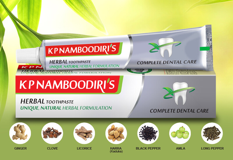 K P NAMBOODIRI'S HERBAL TOOTHPASTE
UNIQUE, NATURAL HERBAL FORMULATION