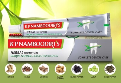 K P NAMBOODIRI'S HERBAL TOOTHPASTE
UNIQUE, NATURAL HERBAL FORMULATION