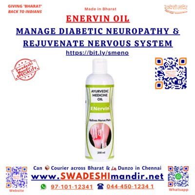 ENERVIN OIL 100ml | MANAGE DIABETIC NEUROPATHY