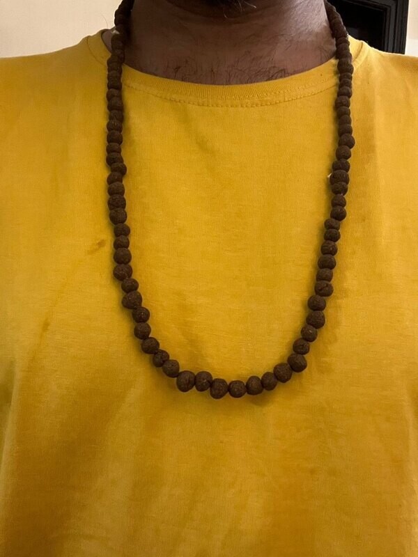 Sacred Desi Gomaya Mala: Purify Your Spiritual Journey with Desi Cow Dung Japa Beads