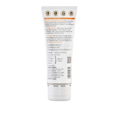 Krishna Aloe vera Walnut Scrub 100ml