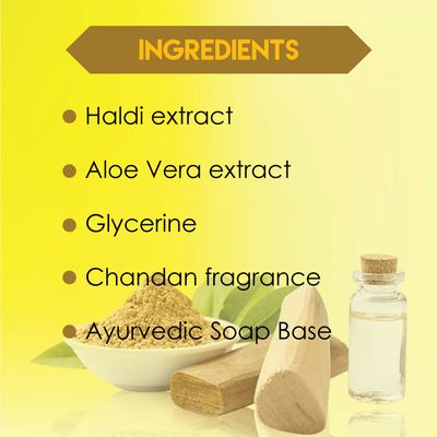 KRISHNA HALDI CHANDAN HANDMADE SOAP 100gms