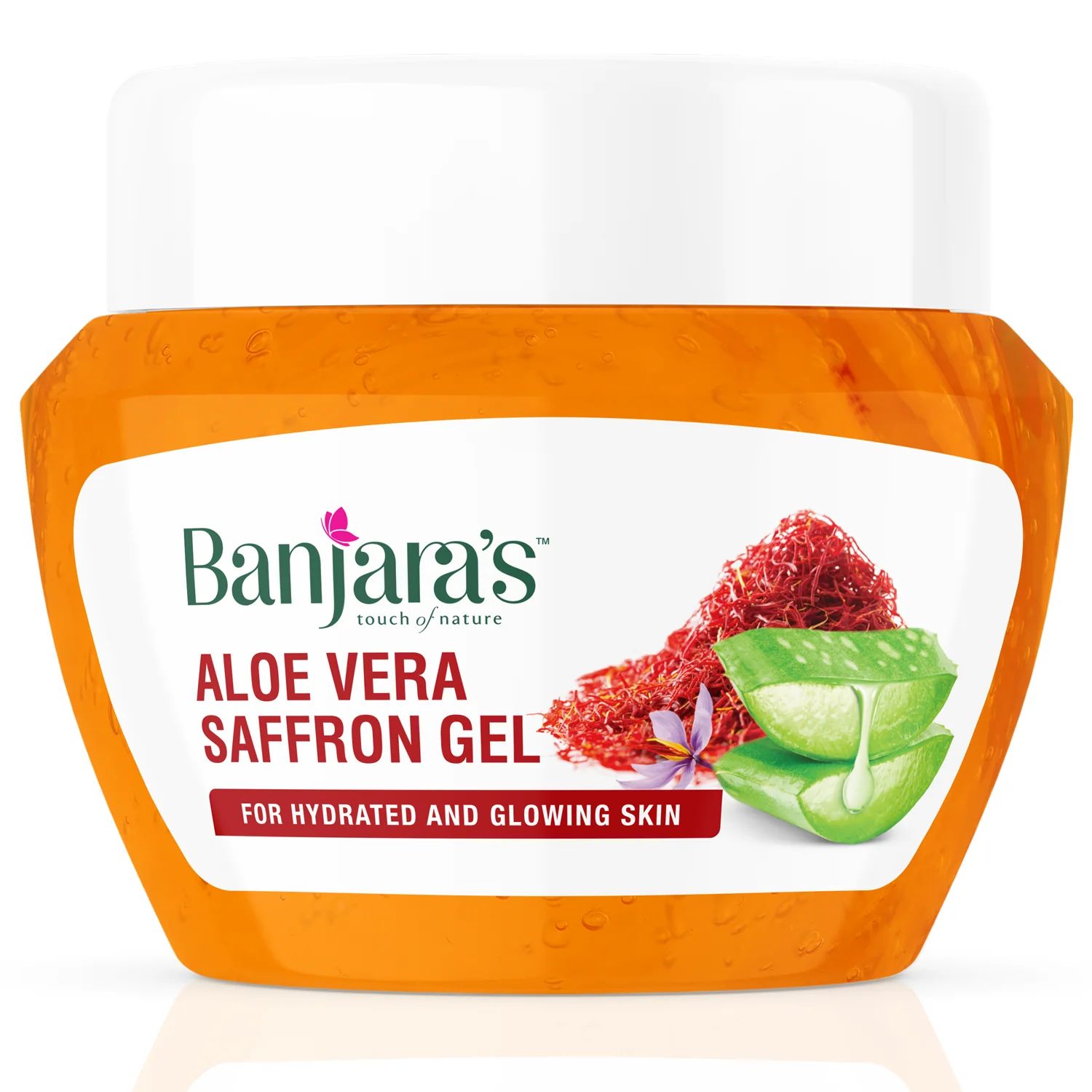 Banjara&#39;s Aloe Vera Saffron Gel - 100g
