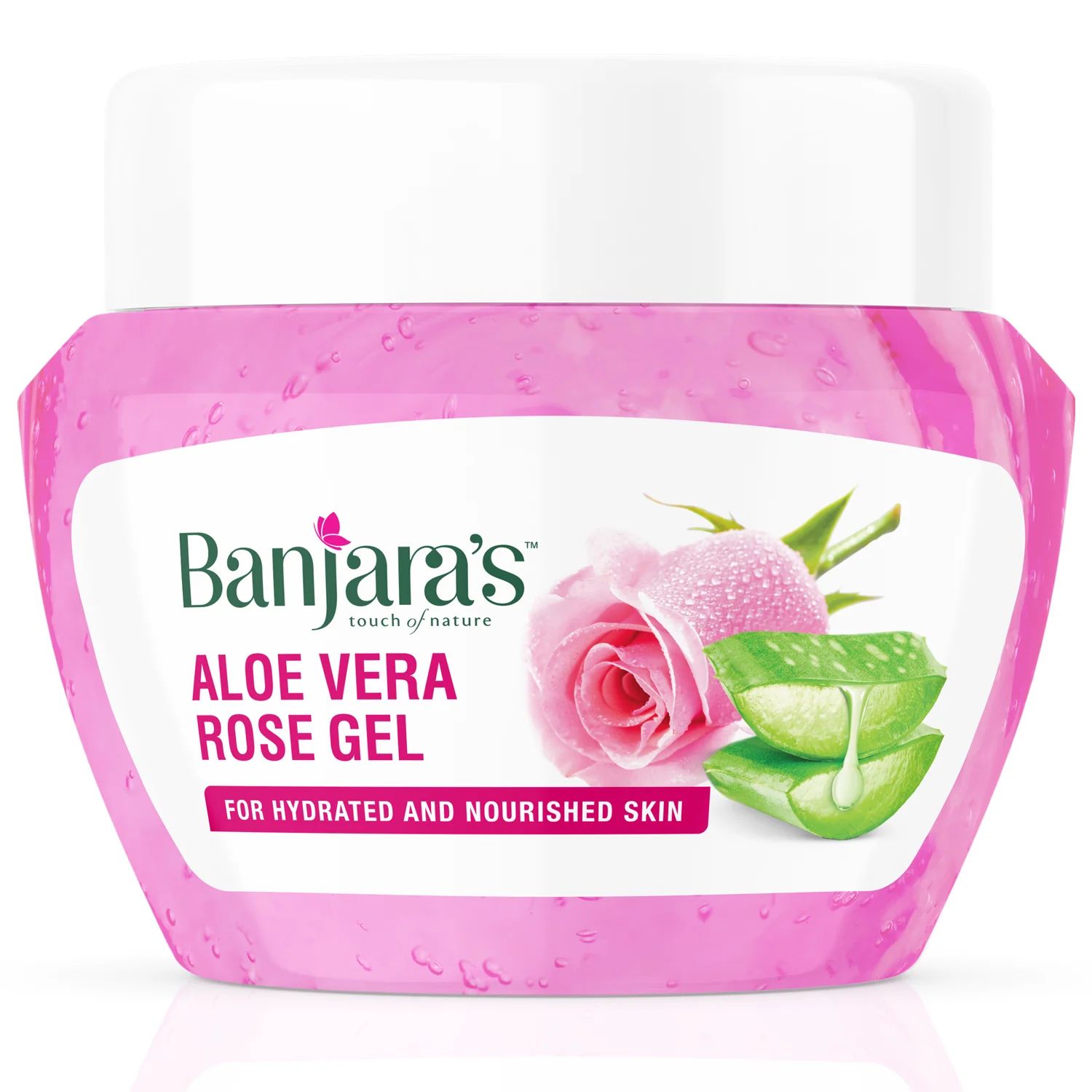 Banjara&#39;s Aloe Vera Rose Gel - 100g
