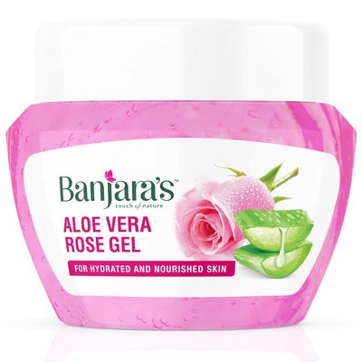 Banjara&#39;s Aloe Vera Rose Gel - 100g