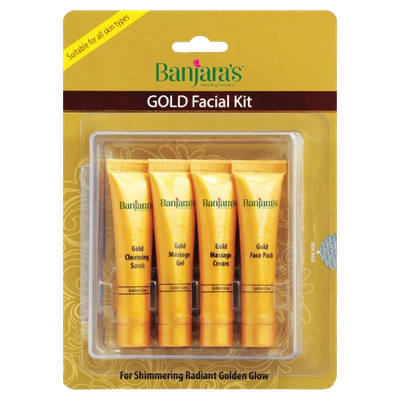 Banjara&#39;s Gold Facial Kit (Blister Pack) - 15g*4