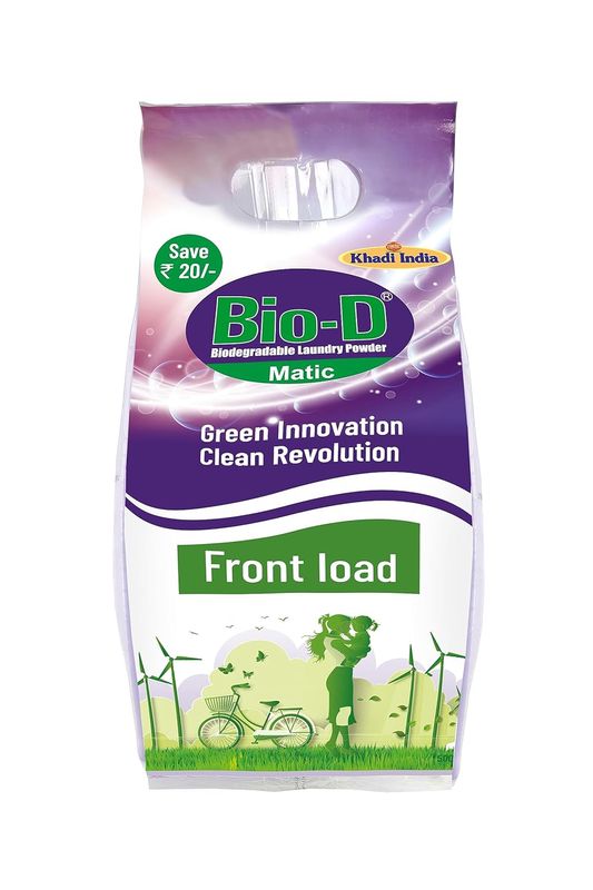 Bio D (Bio-Degradable) Matic Front Load Laundry​ Detergent Powder 500g