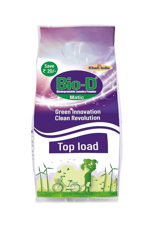 Bio D (Bio-Degradable) Matic Top Load Laundry​ Detergent Powder 500g