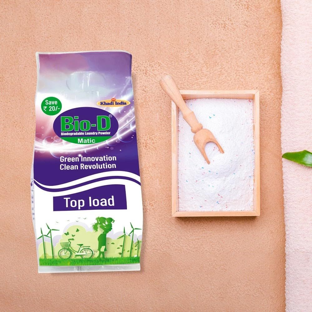 Bio D (Bio-Degradable) Matic Top Load Laundry​ Detergent Powder 500g