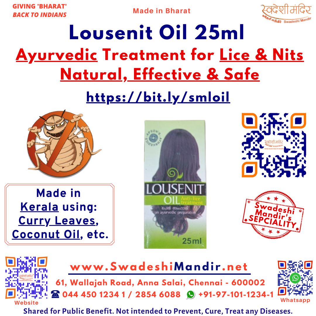 Lousenit Oil 25ml – Ayurvedic Treatment for Lice &amp; Nits | Natural, Effective &amp; Safe