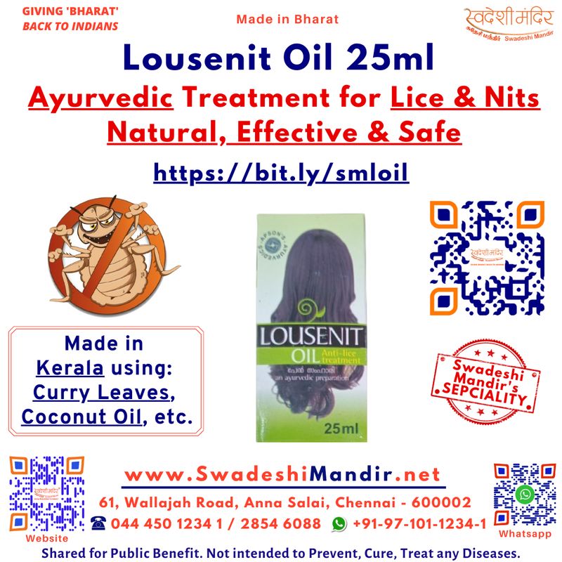 Lousenit Oil 25ml – Ayurvedic Treatment for Lice &amp; Nits | Natural, Effective &amp; Safe