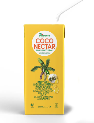 Buy Coco Nectar Divine Drink | Sugar-Free | Tetrapack (200ml) | Thenneera Coconut Neera Nectar Juice – 100% Natural, Rich in Nutrients