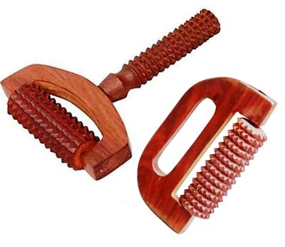 Acupressure Wooden Roller D Massager &amp; D massager with Acupressure Handle - 2 products | Natural Pain Relief for Body | Buy Online Now