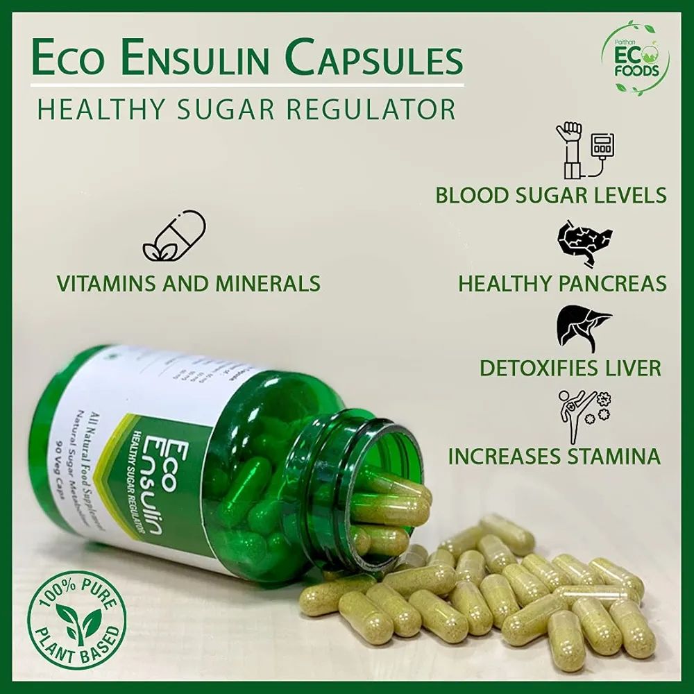Eco–Ensulin (90 Veg Capsules) - Herbal - Sugar Regulator