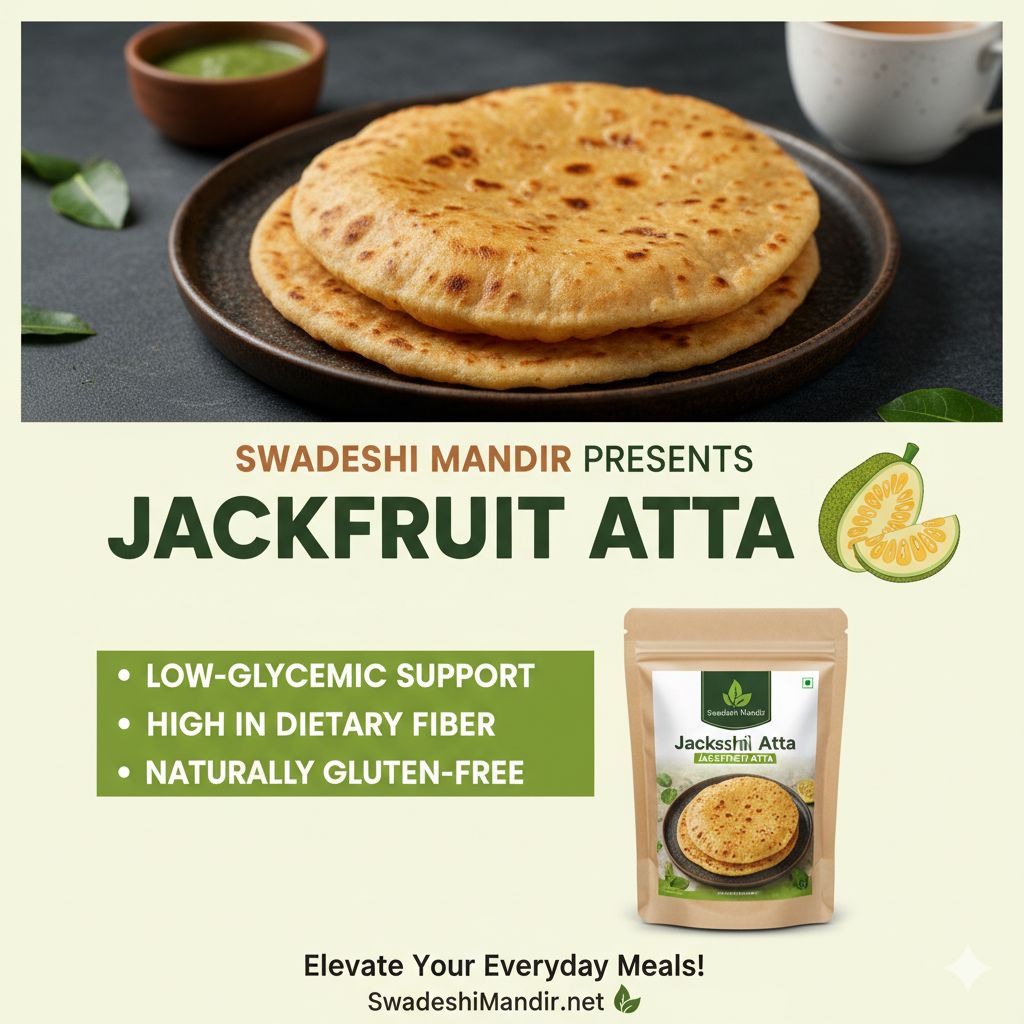 Green Jackfruit Atta (Flour) 100g: Low GI &amp; Diabetic-Friendly | High Fiber &amp; Gluten-Free