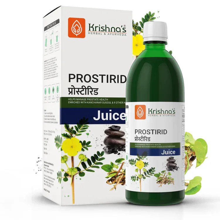 Krishna&#39;s Prostirid Juice - 1000ml bottle for Ayurvedic prostate and kidney health