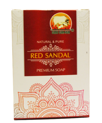 GOU GANGA NATURAL &amp; PURE RED SANDAL PREMIUM HANDMADE SOAP  75gms