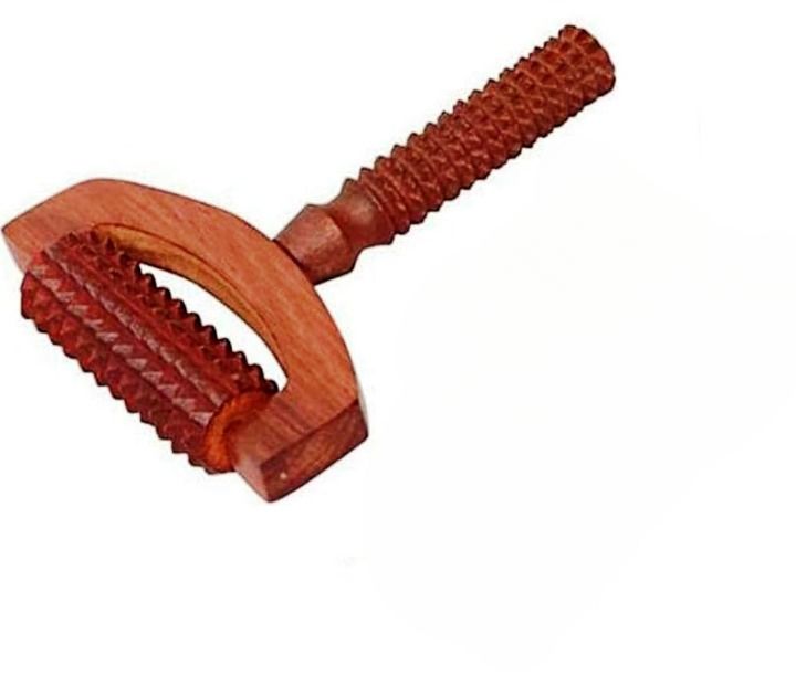 Acupressure Wooden Roller D Massager – with Acupressure Handle | Natural Pain Relief for Body | Buy Online Now