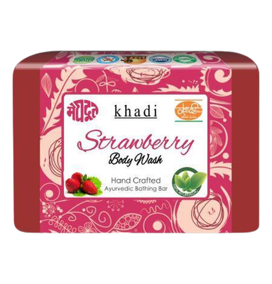 MEGHDOOT KHADI AYURVEDIC STRAWBERRY BODY WASH 125 gm
