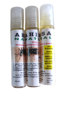 AHIMSA ECO - FRIENDLY  NATURAL MOSQUITO REPELLENT ROLL-ON 10ml
