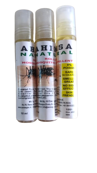 AHIMSA ECO - FRIENDLY  NATURAL MOSQUITO REPELLENT ROLL-ON 10ml