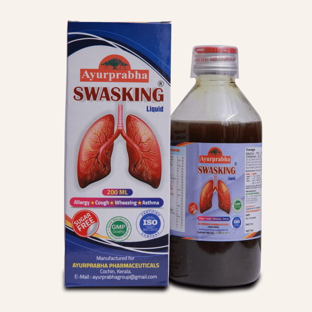 Ayurprabha Swasking Liquid 200ml front packaging