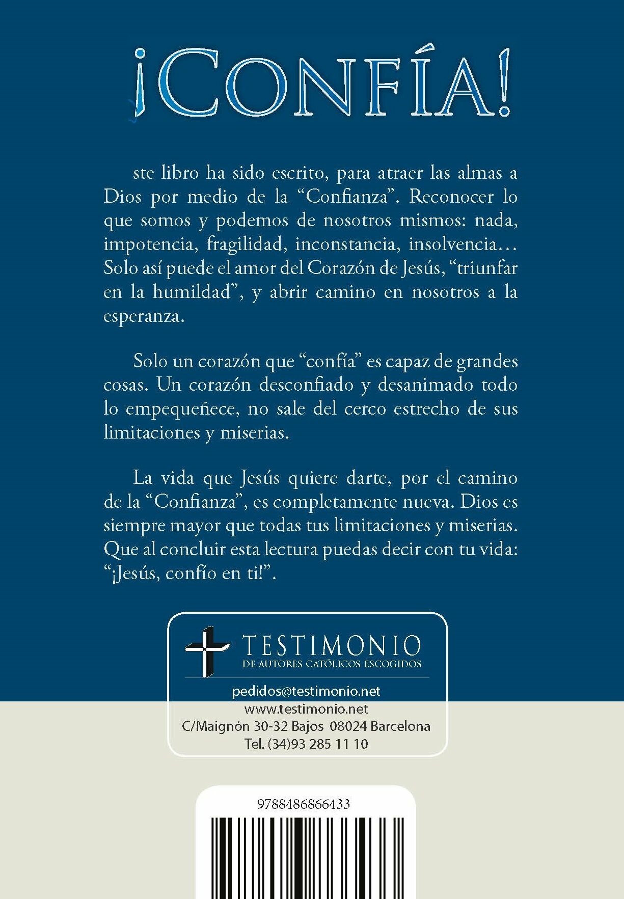 Confía  (Dr. Juan Lladó Santacreu)- Tapa Blanda