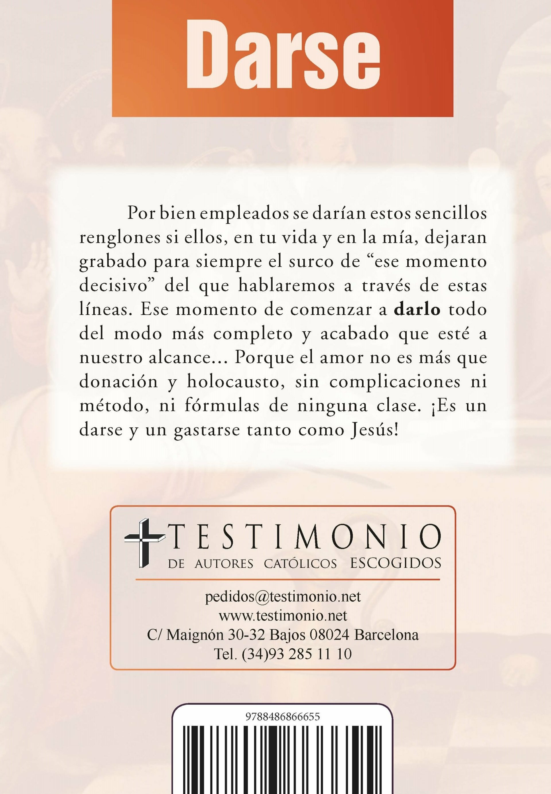 Darse  version Grande (Madre María Luisa de Jesús y del Corazón Inmaculado) Tapa Blanda