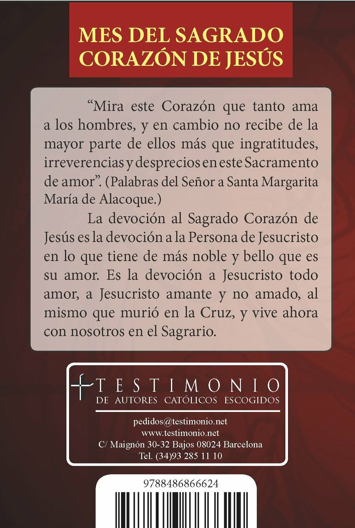 Mes del Sagrado Corazon de Jesús (Tapa Blanda)