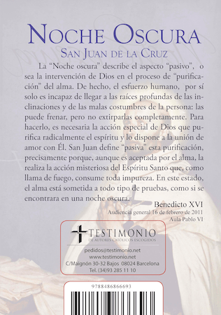 Noche Oscura (San Juan de la Cruz) Tapa Blanda