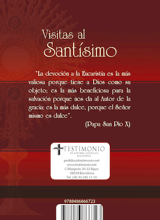 Visitas al Santísimo (San Alfonso Mª de Ligorio) Tapa Blanda