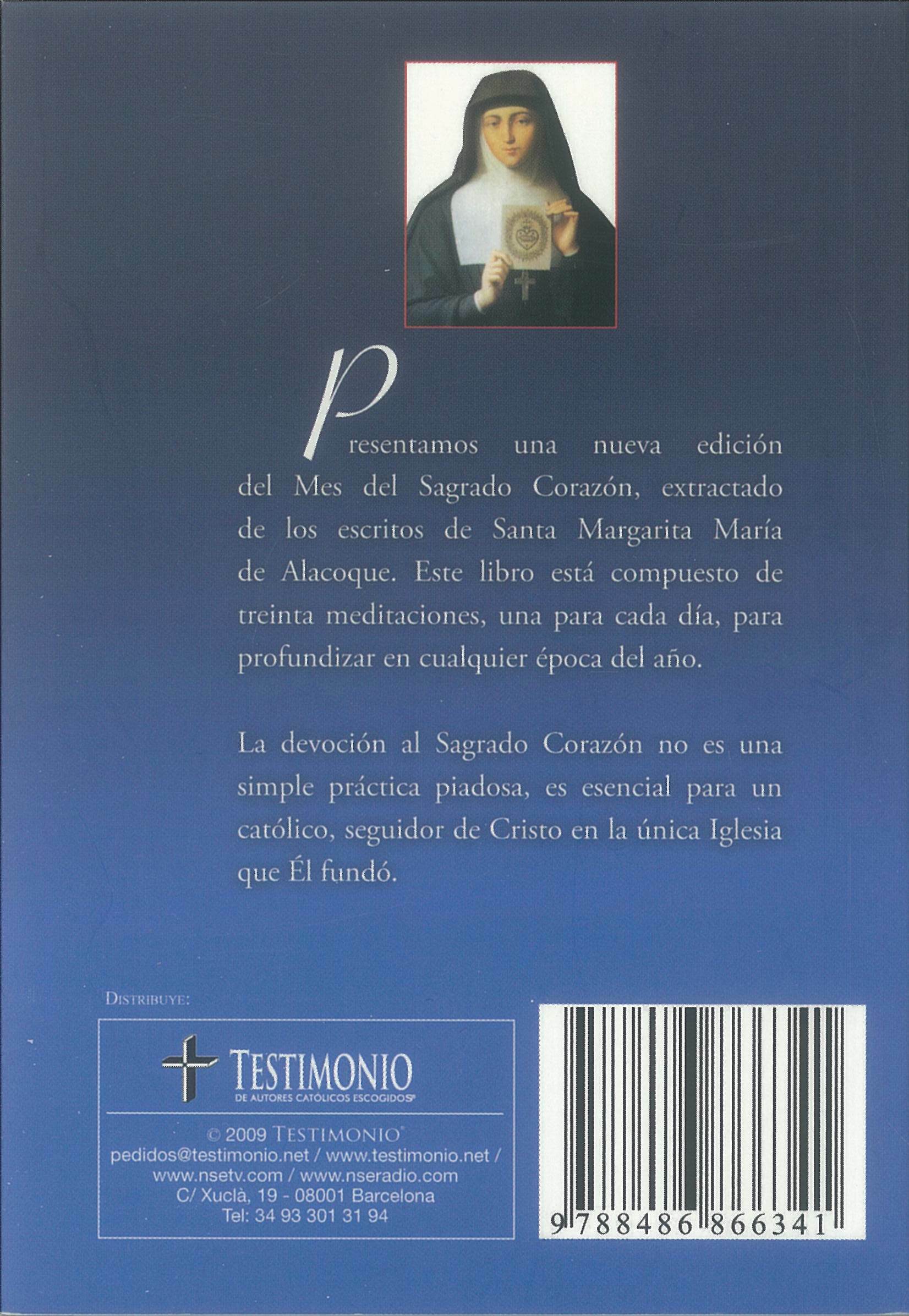 Mes del Sagrado Corazon de Jesús (Sta Margarita de Alacoque) Tapa Blanda