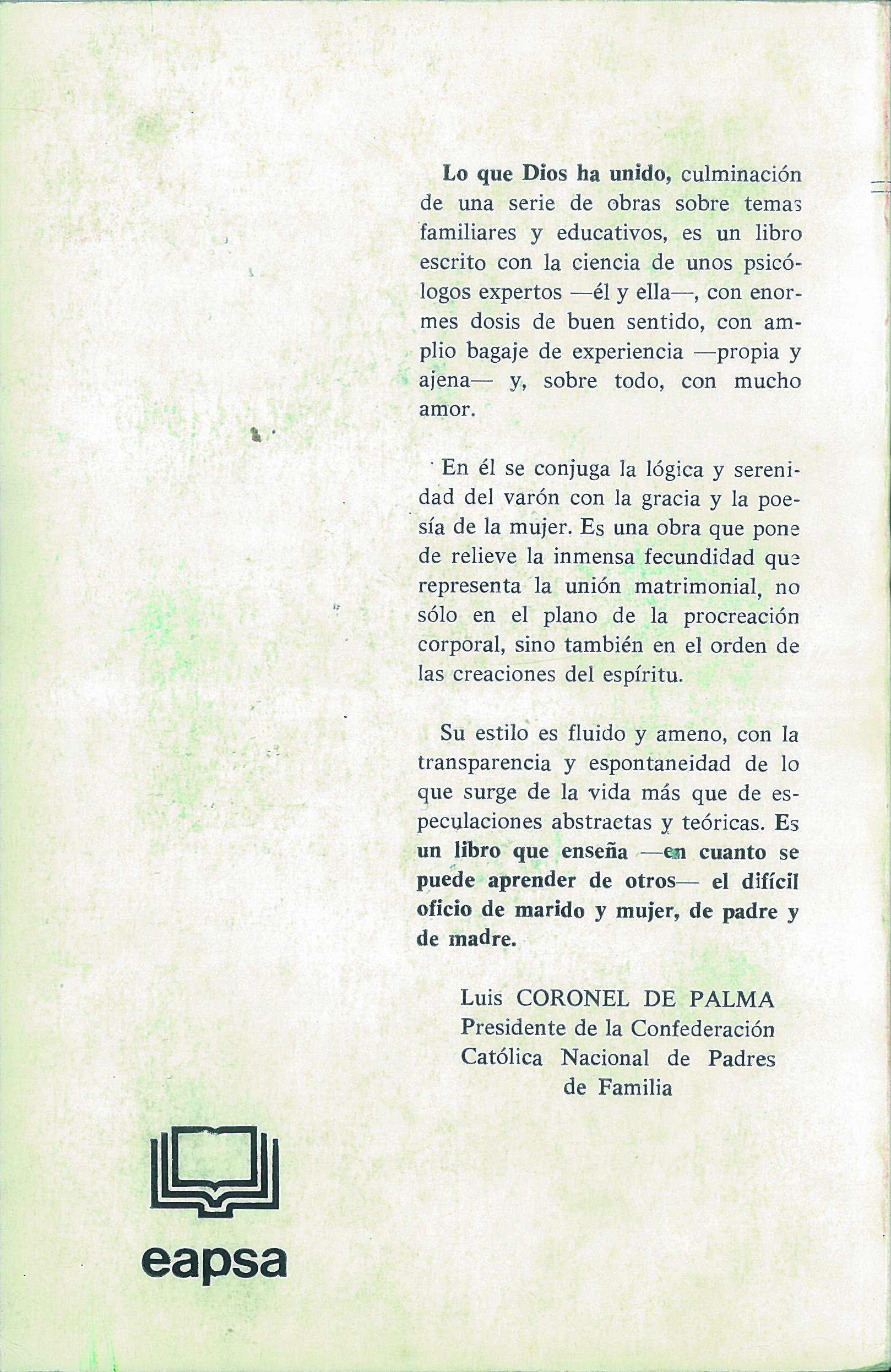 Lo que Dios a unido (LUIS RIESGO MENGUEZ-CARMEN PABLO DE RIESGO)