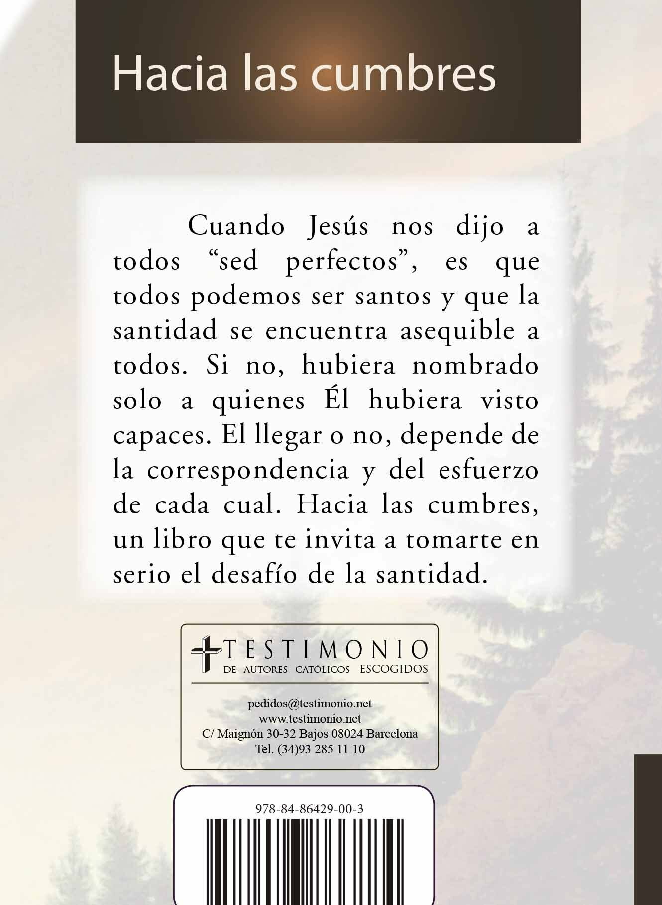Hacia las cumbres (M. Ma. Luisa de Jesús  y del corazón inmaculado)